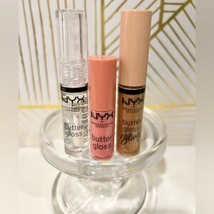 ✨NYX Butter Gloss Set 3PC | New | Sealed✨Full Size & Mini